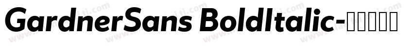 GardnerSans BoldItalic字体转换